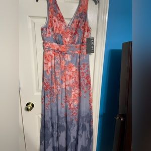 Long floral float dress